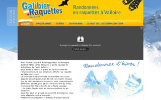galibier-raquettes.com website preview