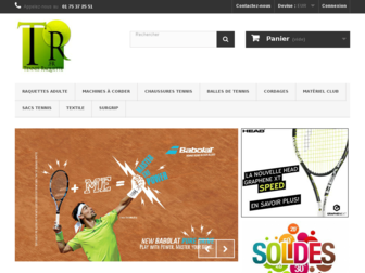 tennisraquette.fr website preview