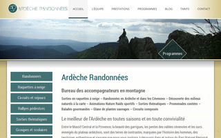 ardeche-randonnees.fr website preview