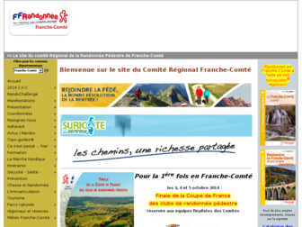 franche-comte.ffrandonnee.fr website preview