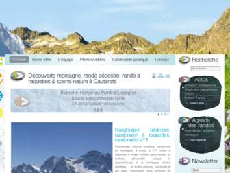 caminando-pyrenees.com website preview