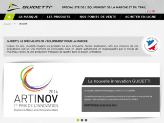 guidetti-rando.com website preview
