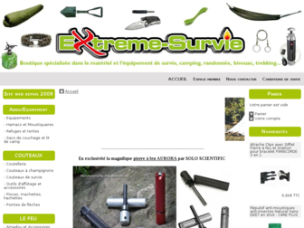 extreme-survie.com website preview