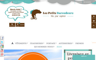 lespetitsbaroudeurs.com website preview