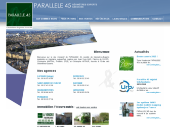 parallele-45.com website preview