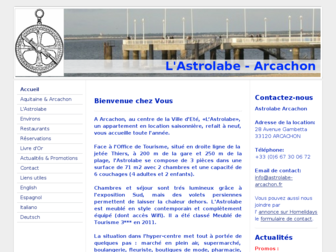 astrolabe-arcachon.fr website preview