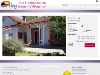 aby-immobilier.fr website preview