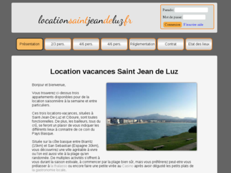locationsaintjeandeluz.fr website preview