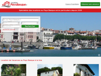 location-paysbasque.fr website preview