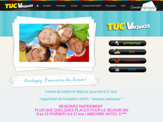 tucvacances.fr website preview