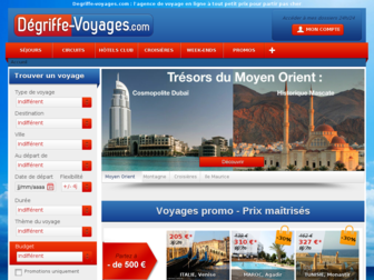 degriffe-voyages.com website preview