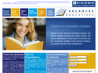 vacances-educatives.com website preview