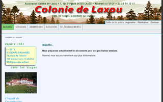 coloniedelaxou.fr website preview
