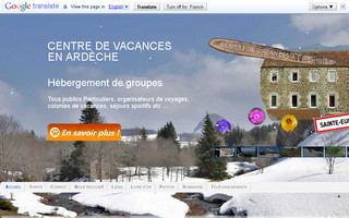 centrevacancesardeche.fr website preview
