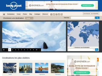 lonelyplanet.fr website preview