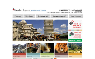 travelnetexpress.com website preview