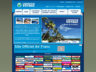 comparateur-voyage.net website preview