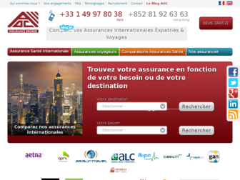 aoc-insurancebroker.fr website preview