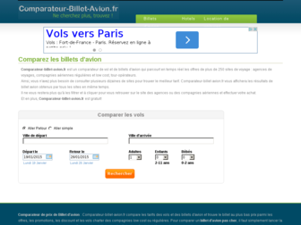 comparateur-billet-avion.fr website preview
