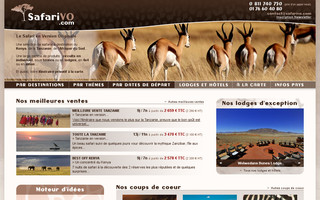 safarivo.com website preview