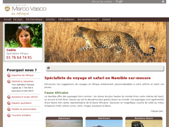 namibie.marcovasco.fr website preview