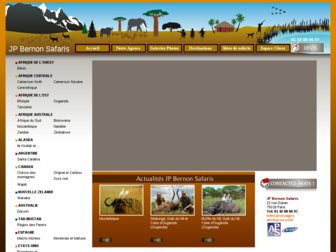 voyagesdechasse.com website preview