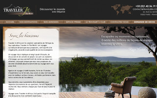 travelerinafrica.fr website preview