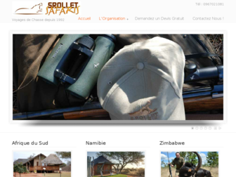 srollet-safaris.com website preview