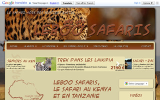 leboosafaris.com website preview