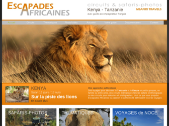 escapades-africaines.com website preview