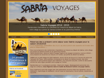 sabriarandonnees.com website preview