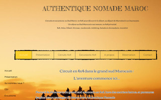 authentiquenomade-maroc.com website preview