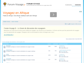 forum-voyage.fr website preview
