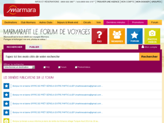 forum-voyages.marmara.com website preview