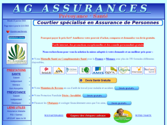 ag.assurances.free.fr website preview