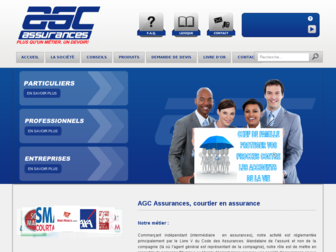 agc-assurances.fr website preview