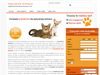 assuranceanimaux.fr website preview