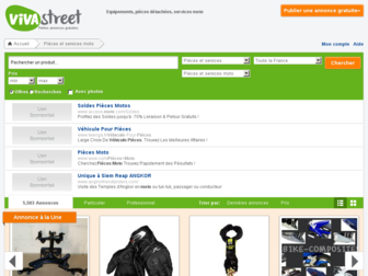 accessoires-pieces-moto.vivastreet.com website preview