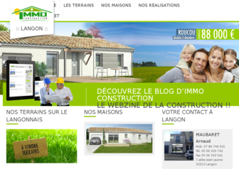 langon.immoconstruction.fr website preview