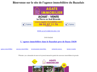 bazas-immobilier.fr website preview