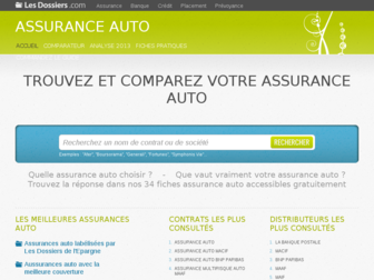 assurance-auto.lesdossiers.com website preview