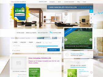roussillon.cimm-immobilier.fr website preview