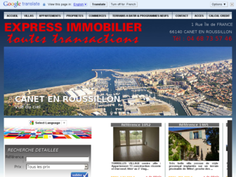 express-immobilier.net website preview