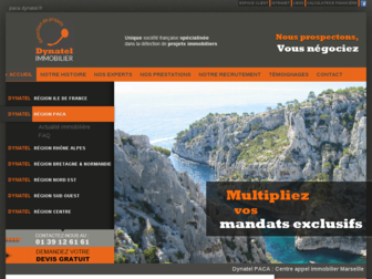 paca.dynatel.fr website preview