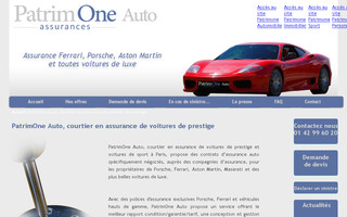 patrimone-auto.com website preview