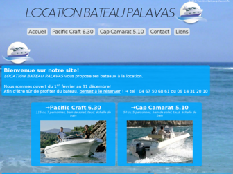 location-bateau-palavas.info website preview