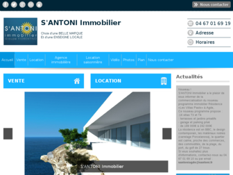 agence-santoni-immobilier.fr website preview