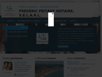 peitavy-valras-plage.notaires.fr website preview