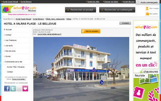hotel-valras-lebellevue.fr website preview