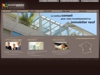 squarehabitatneuf.fr website preview